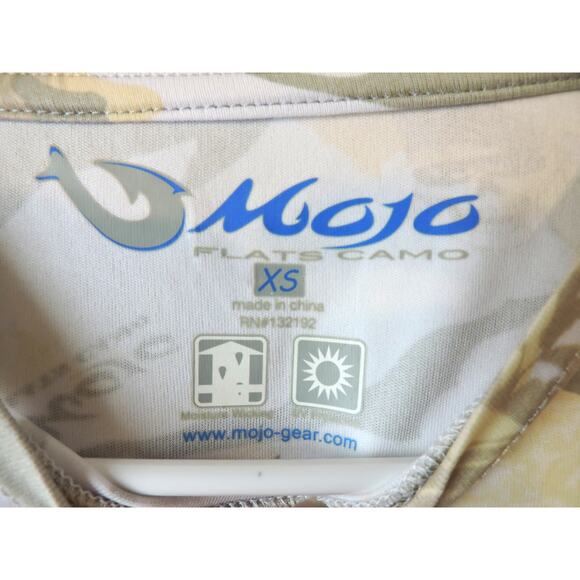 Mojo Camo Fishing Jersey Long Sleeve Size XS - Picture 4 of 5